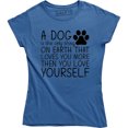 thumbnail image 1 of A Dog Is Only Thing On Earth That Loves U More Then U Love Yourself Women's T-Shirt, 1 of 4