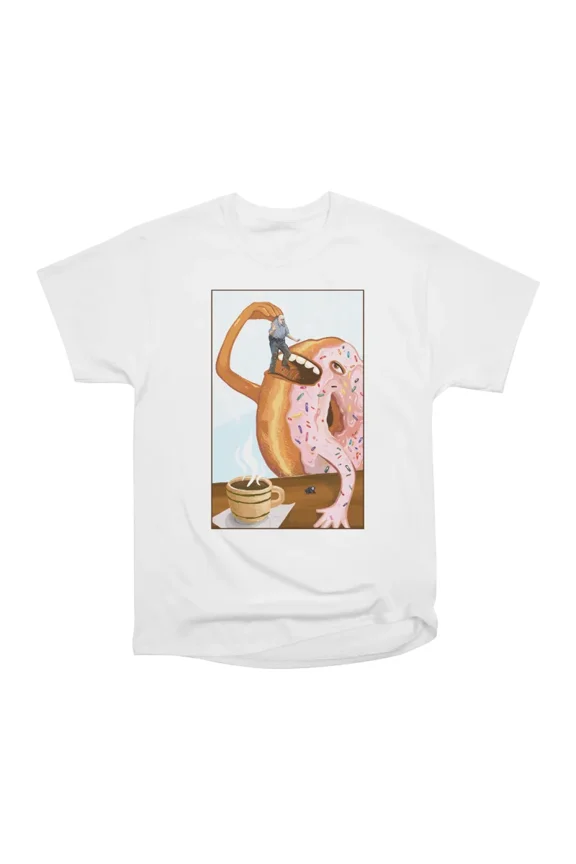 A Donut Eating Cop T-Shirt Tee Gift For Him Merch For Her Apparel For Friend
