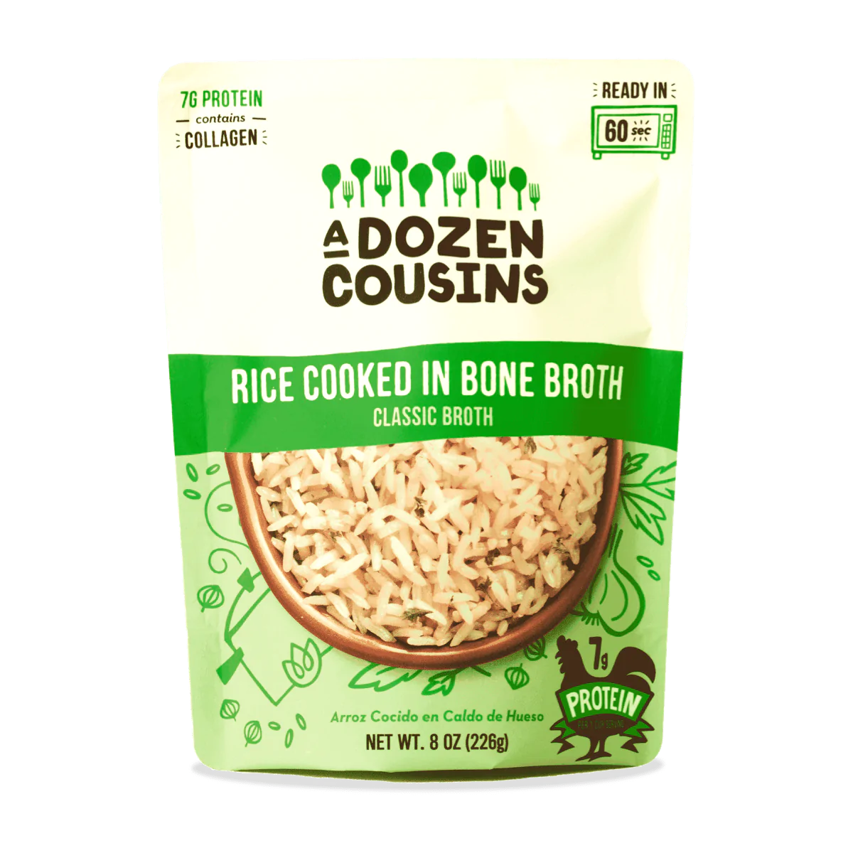A Dozen Cousins - Rice Classic Broth Rte - Case Of 6-8 Oz
