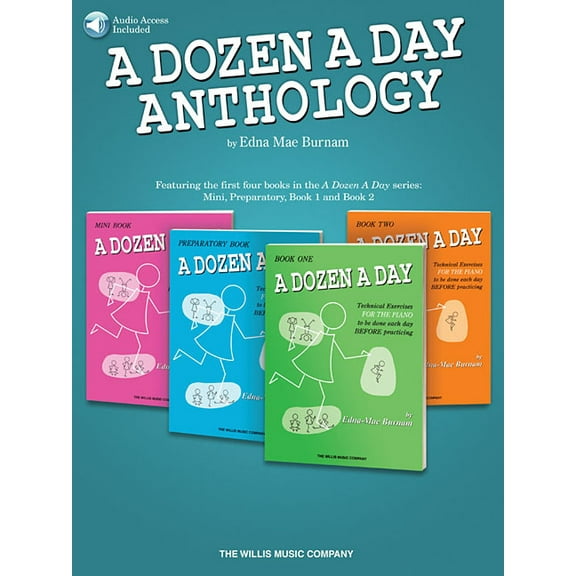 A Dozen a Day Anthology (Mini Preparatory 1 and 2 Books) - Beginner Piano Book for Kids & Teache, (Paperback)