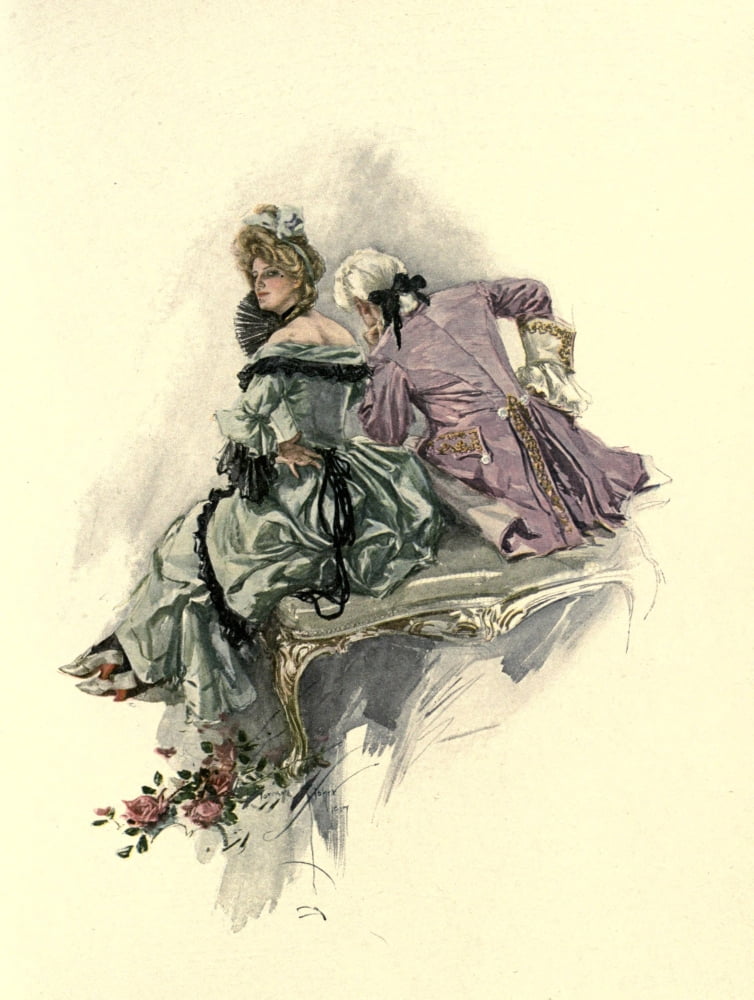 A Dream of Fair Women 1907 Golden hair Canvas Art - Harrison Fisher (18 x 24)