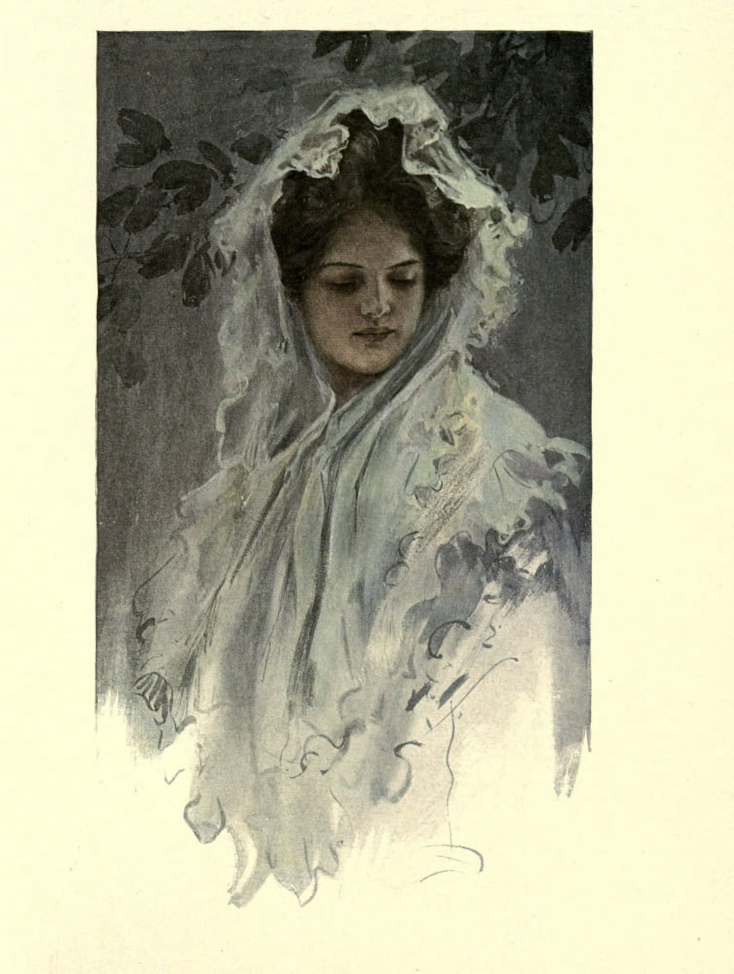 A Dream of Fair Women 1907 Grace Canvas Art - Harrison Fisher (24 x 36)