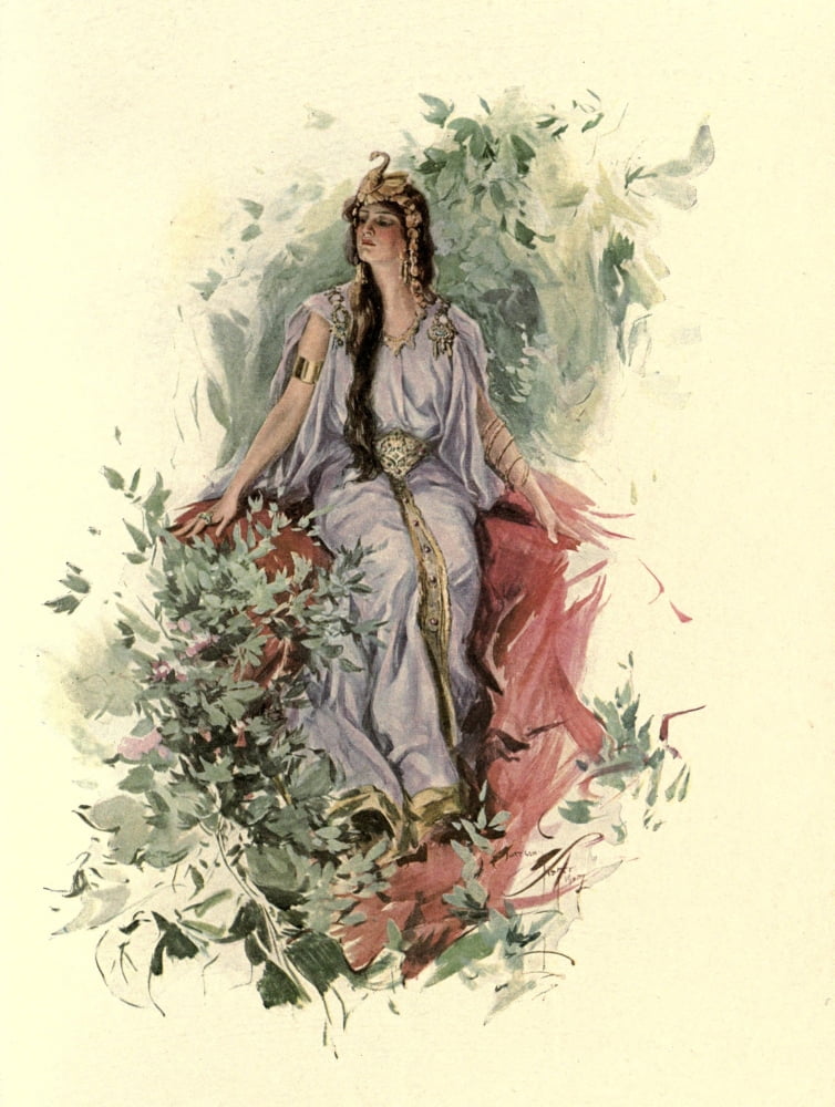 A Dream of Fair Women 1907 Haughty smile Canvas Art - Harrison Fisher (24 x 36)