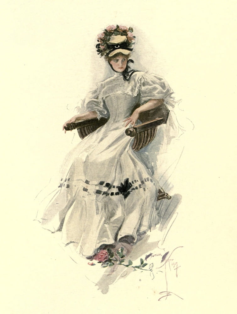 A Dream of Fair Women 1907 Lucinda Canvas Art - Harrison Fisher (24 x 36)