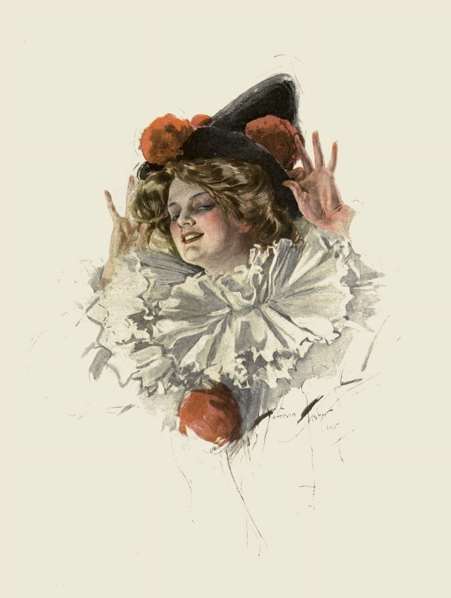 A Dream of Fair Women 1907 Melody Canvas Art - Harrison Fisher (24 x 36)
