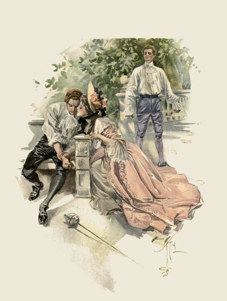 A Dream of Fair Women 1907 My Rival Canvas Art - Harrison Fisher (24 x 36)