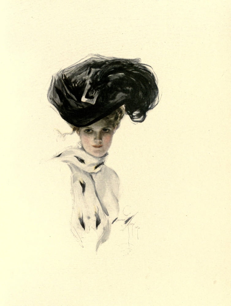 A Dream of Fair Women 1907 Starry soul Canvas Art - Harrison Fisher (18 x 24)