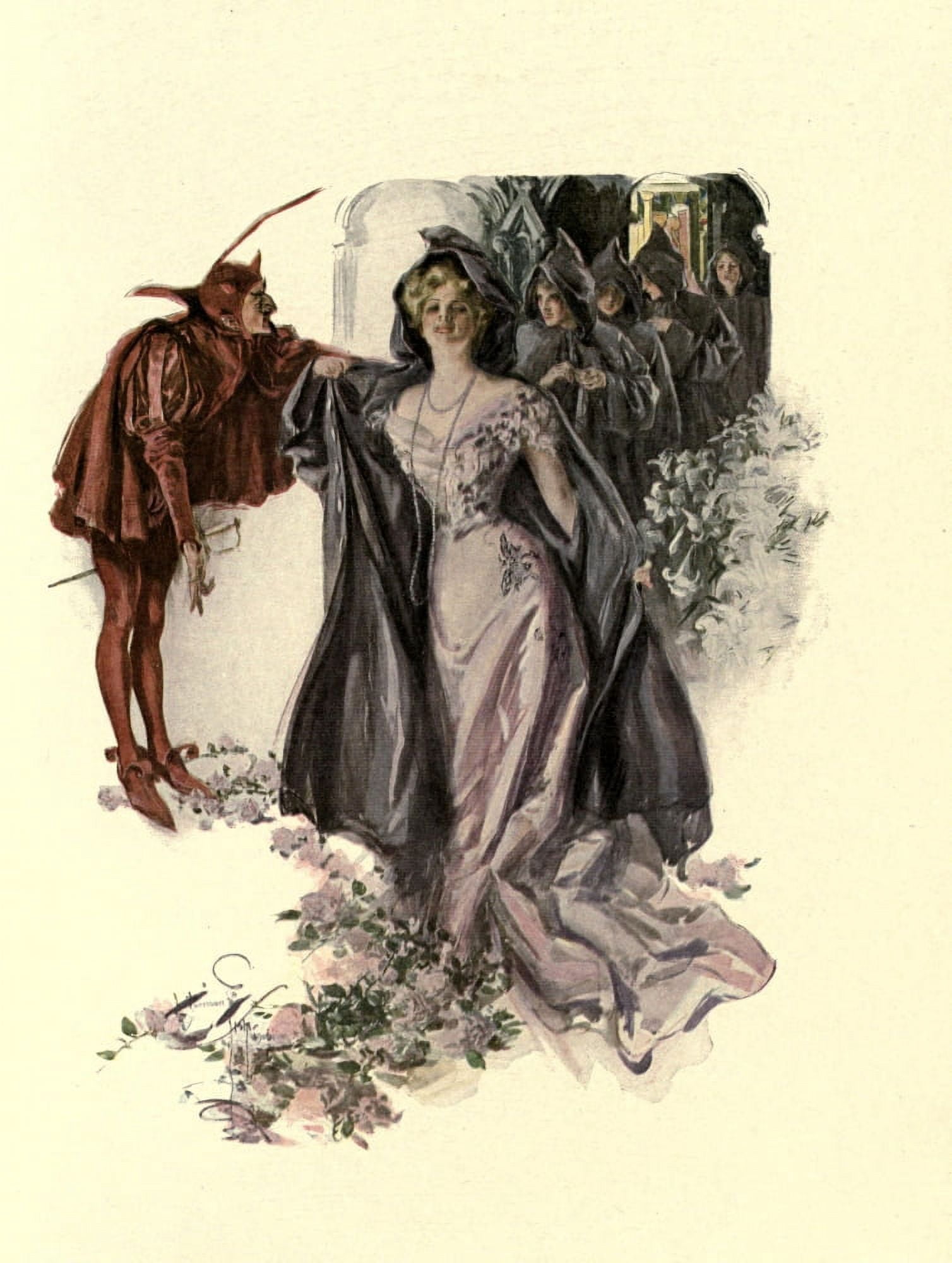 A Dream of Fair Women 1907 Vogue Canvas Art - Harrison Fisher (18 x 24)