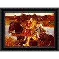 thumbnail image 1 of A Dream of the Past: Sir Isumbras at the Ford 24x20 Black Ornate Wood Framed Canvas Art by Millais, John Everett, 1 of 2