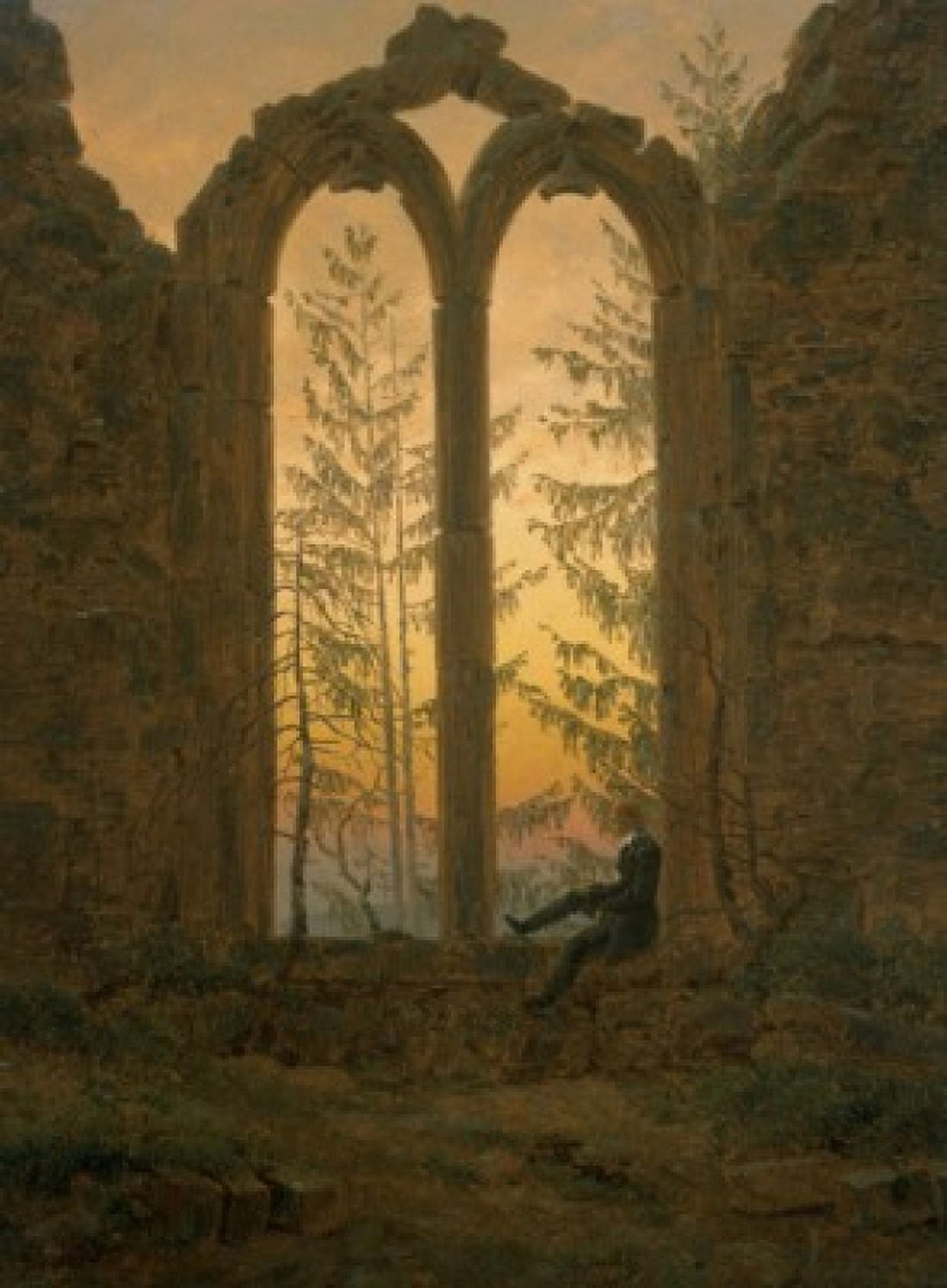 A Dreamer Caspar David Friedrich (1774-1840German) Hermitage Museum St Petersburg Russia Canvas Art - Caspar David Friedrich (18 x 24)