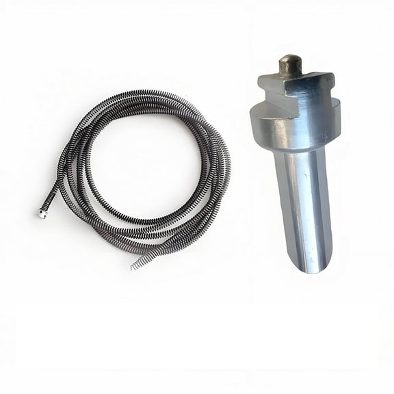 A Drill Attachment Spring Pipe Dredging Tool For Sewer Drainage Cleaner Flexible Snake Drain Unclogger 3.3 Feet Length