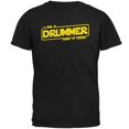 thumbnail image 1 of A Drummer and a Geek Mens T Shirt Black MD, 1 of 1