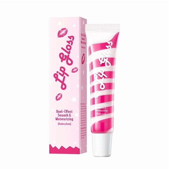 A Dual Color Lip Gloss With Blueberry Aroma Long Lasting Hydration