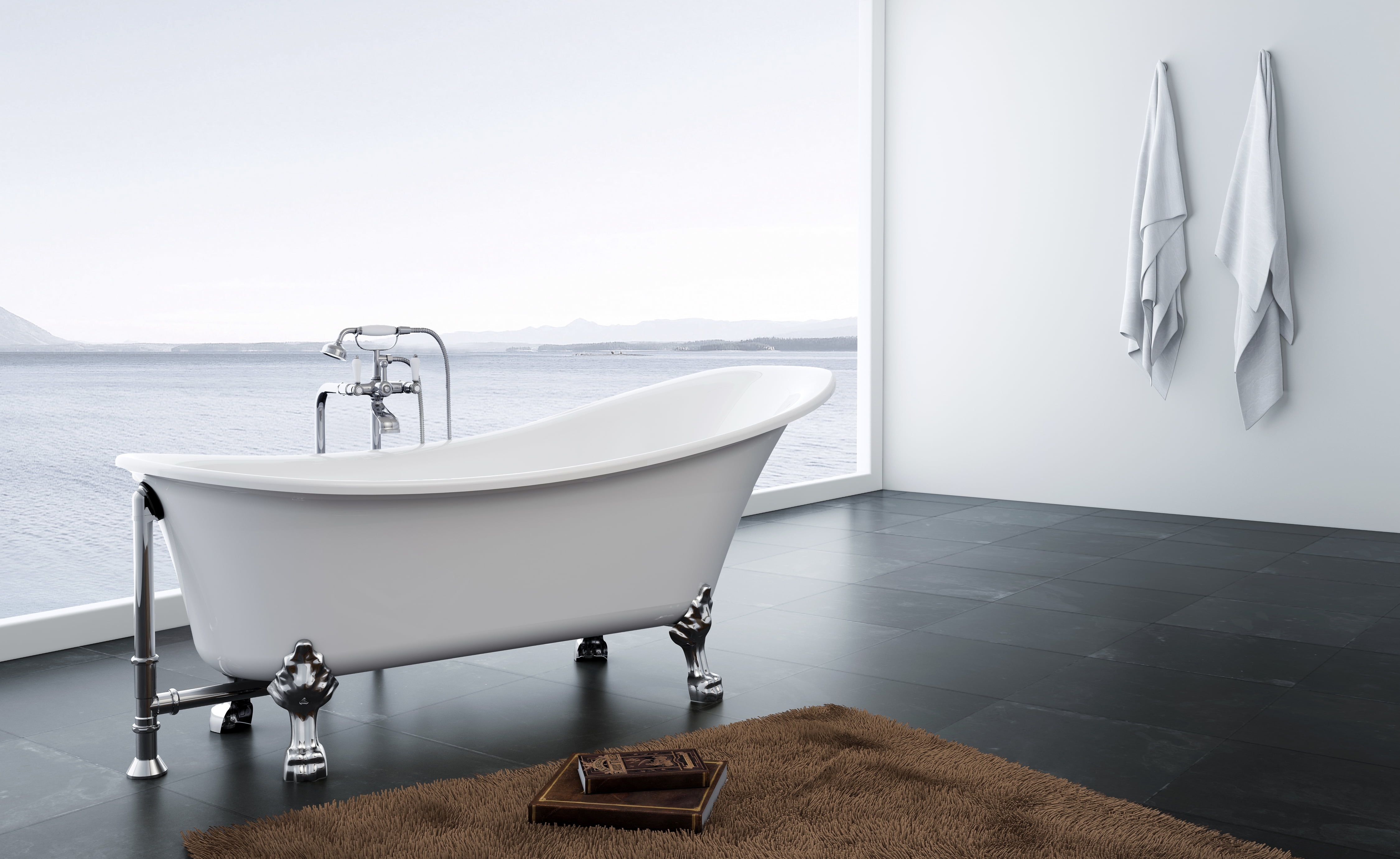 A&E Bath Cora Clawfoot tub 59" with faucet