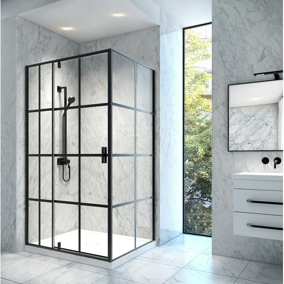 A&E Bath 48 x 36 x 77.5 inches Miranda Bath Screen Shower Enclosure