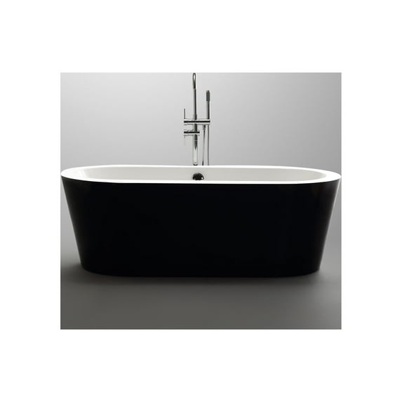 A&E Bath Payton Freestanding Bathtub 67" Black Matt