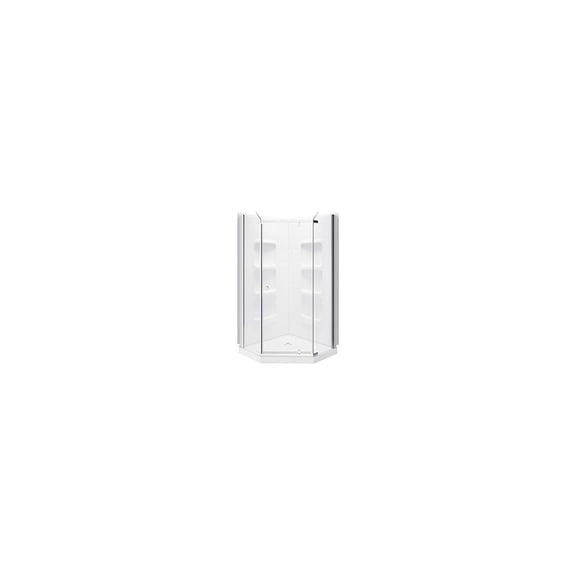 A & E Bath SK-NA38 Nevada Neo Angle Shower Enclosure Kit with Acrylic Base & Walls