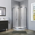 thumbnail image 1 of A&E Bath and Shower Neo Round Shower Enclosure Kit With Acrylic Base SK-NR38-NW, 1 of 2