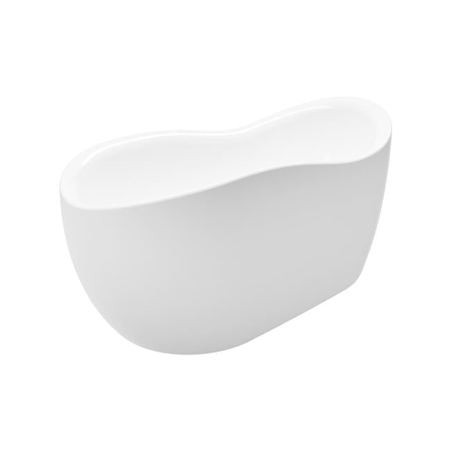 Axel 68" White Acrylic Freestanding Oval Bathtub