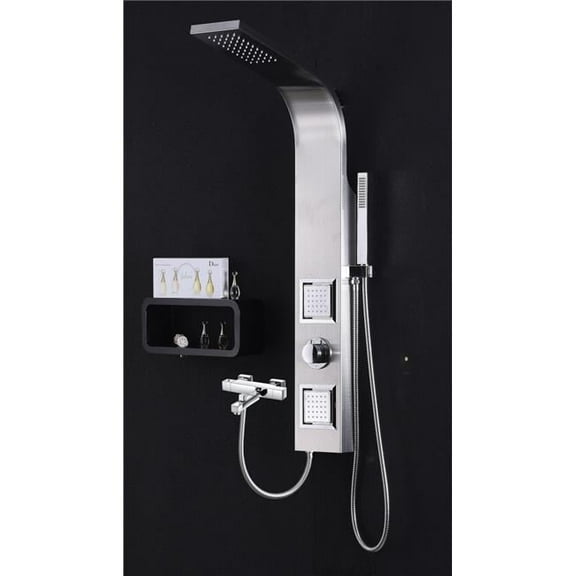 A&E Bath and Shower Modern Shower Panel With Chrome Finish SP11