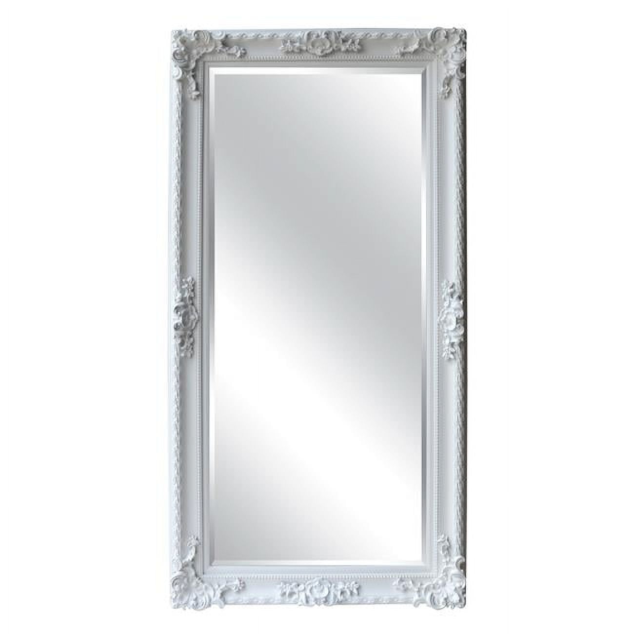 Oversized Dark Brown Wood Framed Full Length Mirror