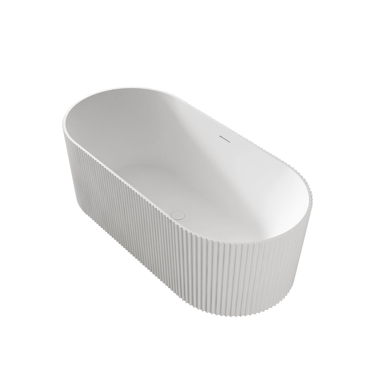 67'' White High-Gloss Acrylic Freestanding Double Slipper Bathtub