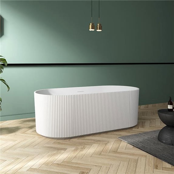 A&E Bath and Shower BT-7681-67 A&E Bath and Shower Narnia-67 Bathtub in White