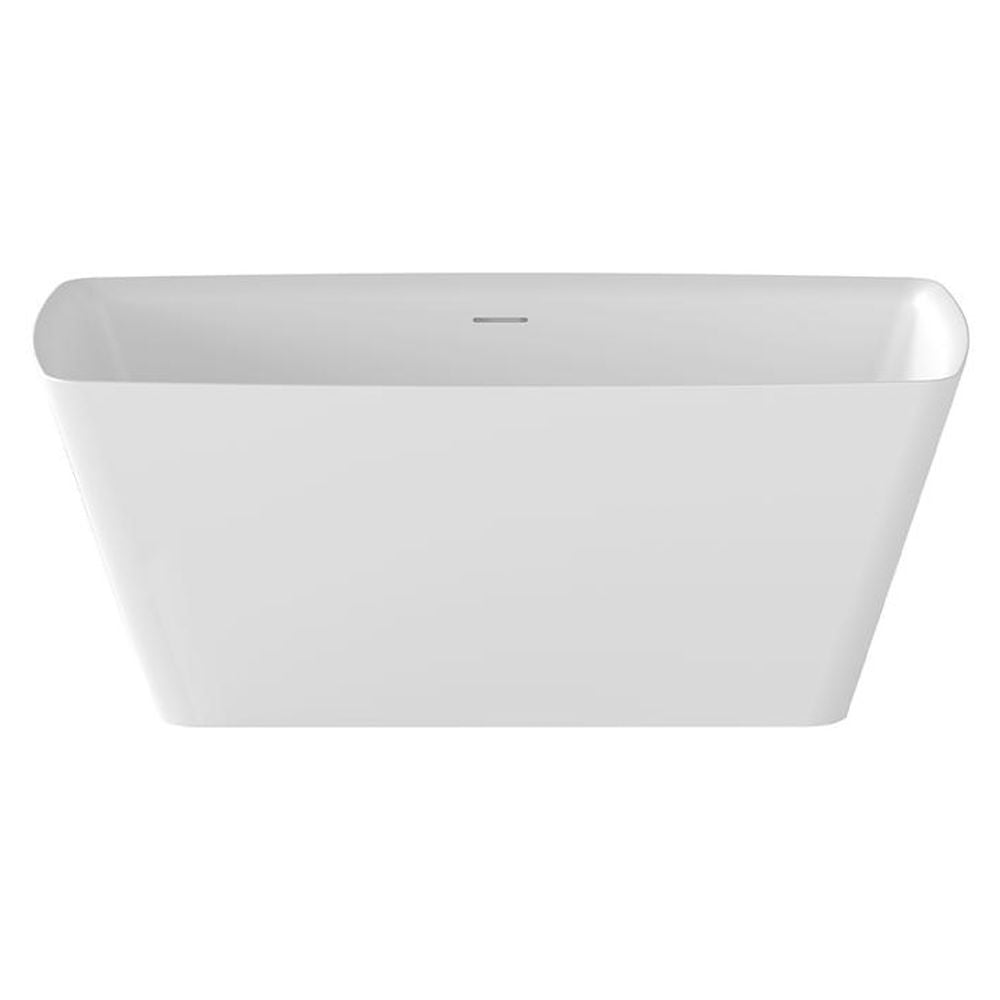 66'' White Acrylic Freestanding Soaking Bathtub