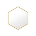 thumbnail image 1 of A&E Bath and Shower Delta-Gold Hexagonal Metal Mirror, 28 Inches in Diameter, 1 of 5