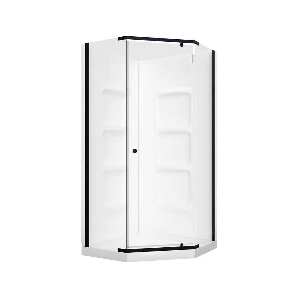 A&E Bath and Shower Nevada-36-BLK-KIT Shower