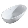 thumbnail image 1 of A&E Bath and Shower West Lincoln 67" Plastic Bathtub with No Faucet in White, 1 of 6