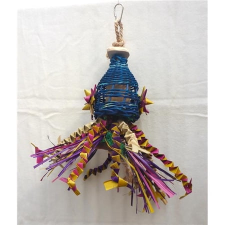 A&E Cage 001416 Happy Beaks Squiddy Bird Toy, Small