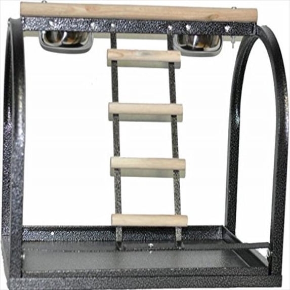 A&E Cage 21'x14'x18' Table Stand with Ladders and Cups-Material:Metal