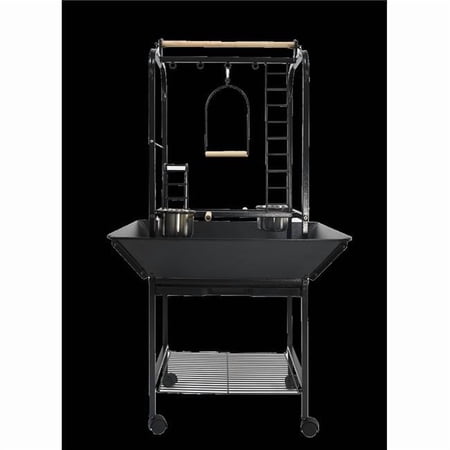A&E PARROT PLAY STAND WITH LADDERS AND TOY HOOKS