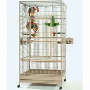 A&E Cage 4040FL Platinum 40 x 40 in. Macaw Flight Cage, Platinum