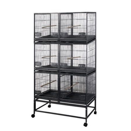 6 Unit Breeder Cage LOR4020-3 White