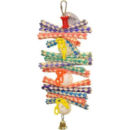 A and E Cages Happy Beaks Finger Stack Bird Toy 2in x 6in x 12in
