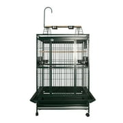 A&E Cage 8003628 Green Play Top Bird Cage with 1" Bar Spacing, 36" x 28"