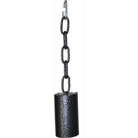 A&E Cage AE003 Platinum Large Metal Pipe Bell On A Chain
