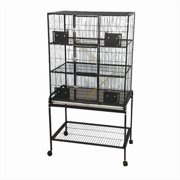 A&E Cage 32x22 - 3 Level Animal Cage with Removable Base-MaterialMetal