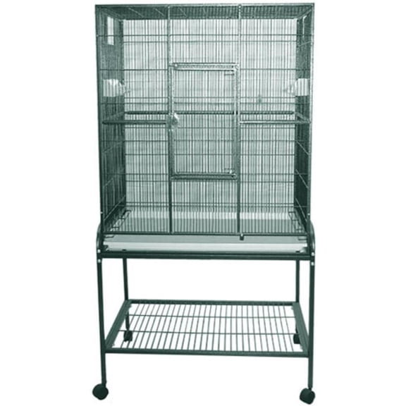 A&E Cage Co. Flight Cage & Stand, 32"x21", Green