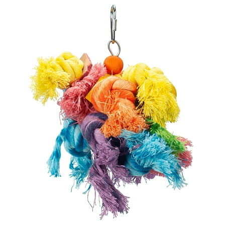 A&E Cage Co. Happy Beaks Parakeet Toy Small Woolly Monster