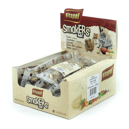 A&E Cage Co Smakers Small Animal Fruit Treat Sticks, 12 Count Display