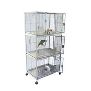 A&E Cage Co. Triple Stack Cage, 36 x24, Platinum 3624-3 Platinum
