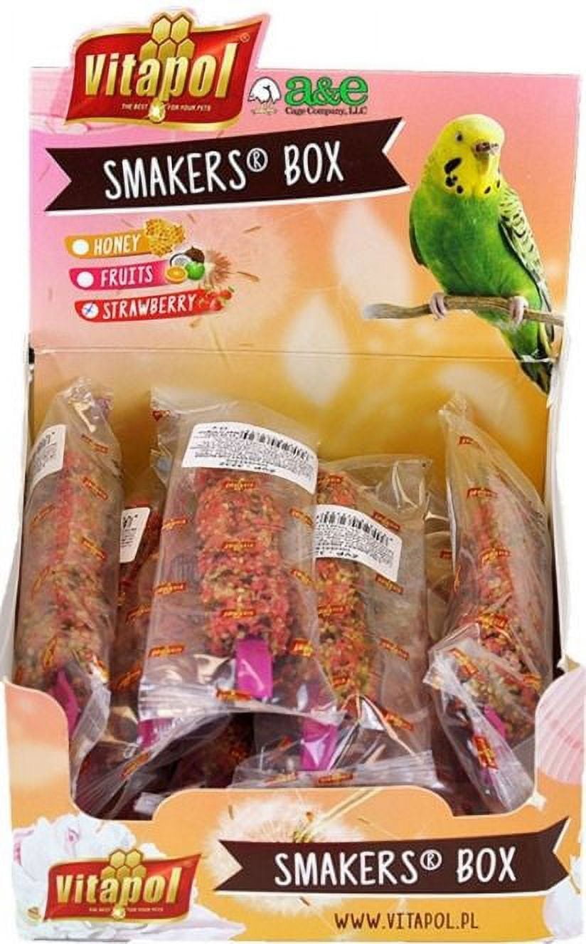 A&E Cage Company Smakers Parakeet Strawberry Treat Sticks [Bird, Treats