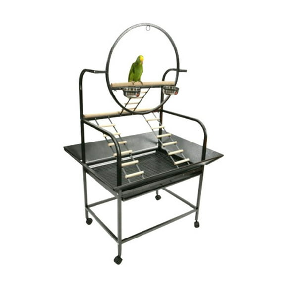 A&E Cage The ?O" Parrot Play Stand-Material:Metal