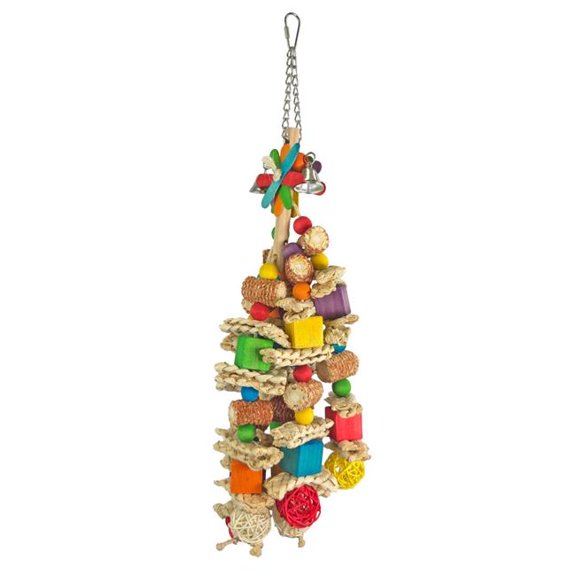 A&E Cage HB01548 Kernal Pop Hanging Bird Toy, Large