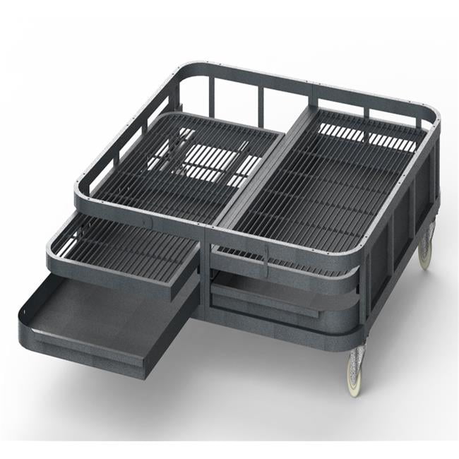 Base for WI8561, Easy glide wheel, slide trays and grates