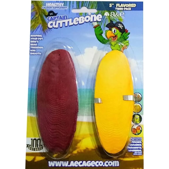 AE Cage Company Captain Cuttlebone Flavored Cuttlebone 5" Long