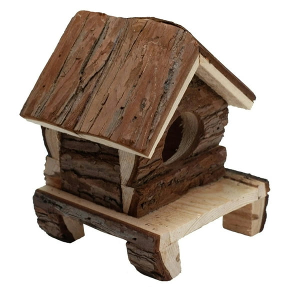 A E Cages Nibbles Log Cabin Small Animal Hut Deluxe